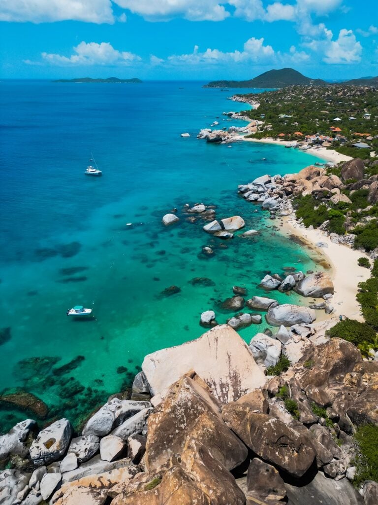 Aerial BVI Cliff View