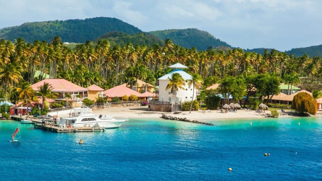 Martinique island in the Caribbean