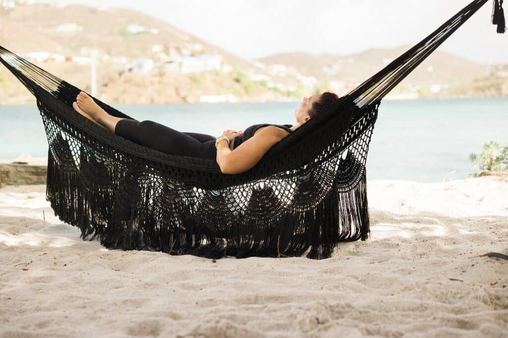 lady in hammock