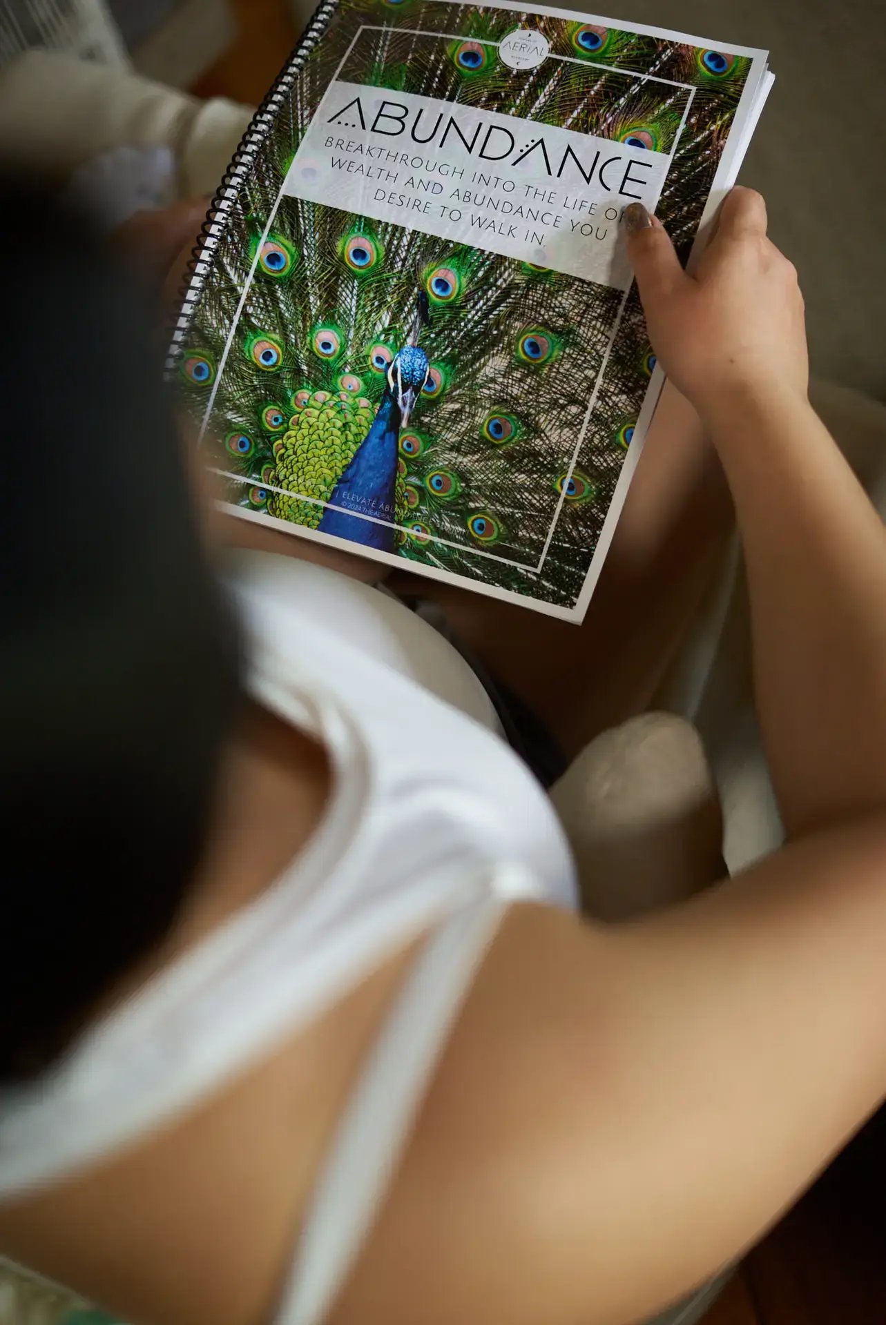 Elevate Abundance Summit workbook and pen at The Aerial BVI