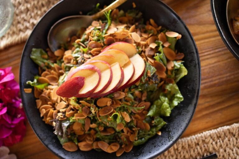 Bowl of food styled for a British Virgin Islands travel feature