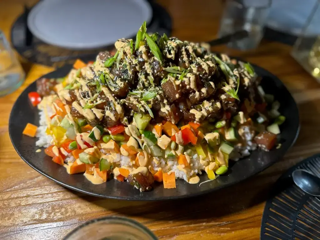 Plated dish from the No-Rules Wellness Kitchen at The Aerial, BVI