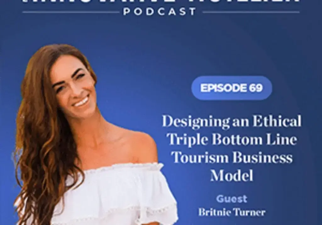 Hotels Magazine podcast episode cover featuring Britnie Turner