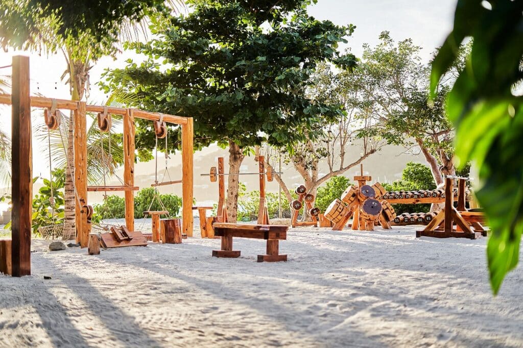 Outdoor gym at Aerial BVI